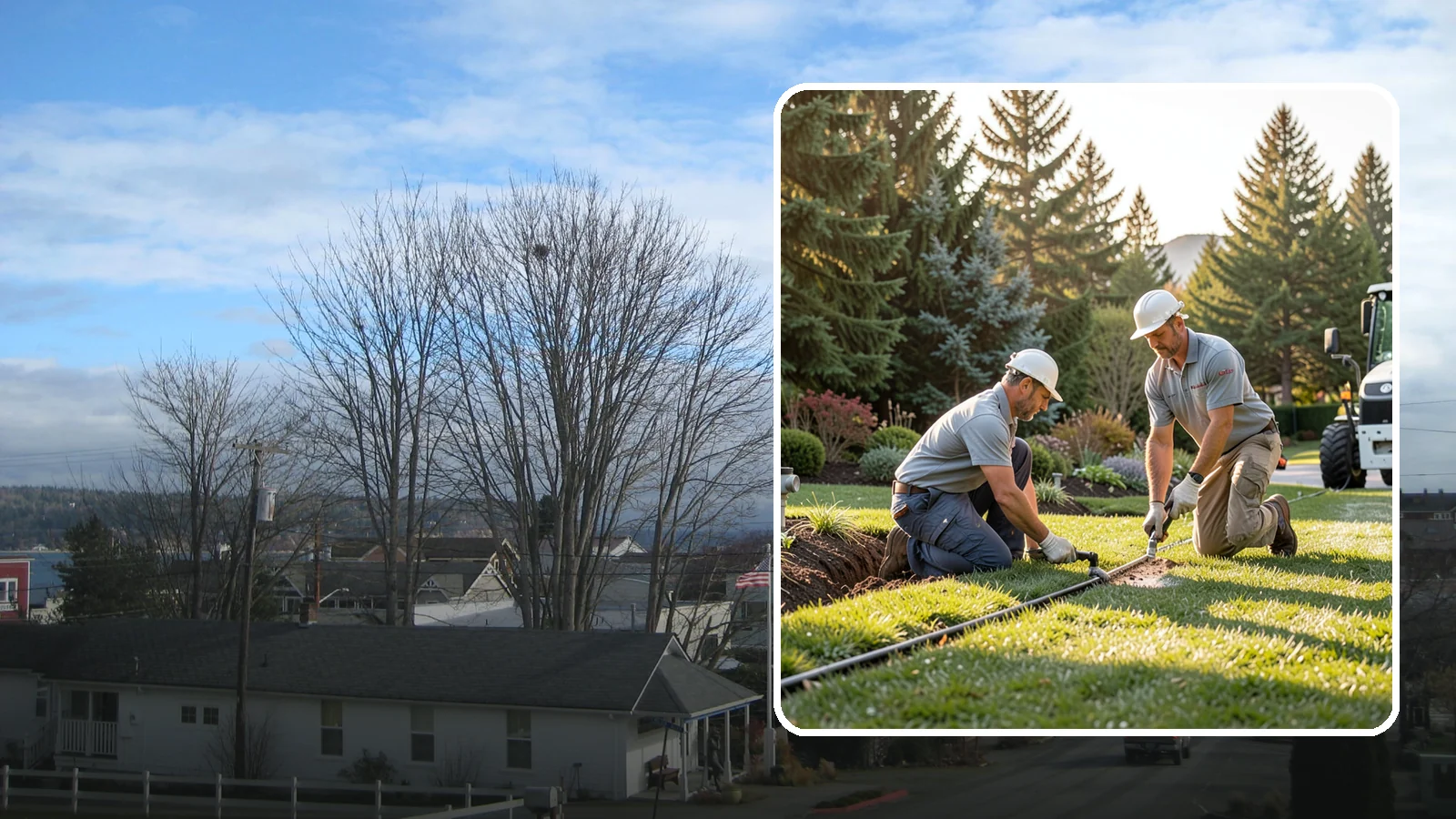 Lateral Line Repair in Langley, Island County, WA - We repair broken lateral lines between valves and sprinkler heads that cause low head pressure, geysers, or soggy turf during a...