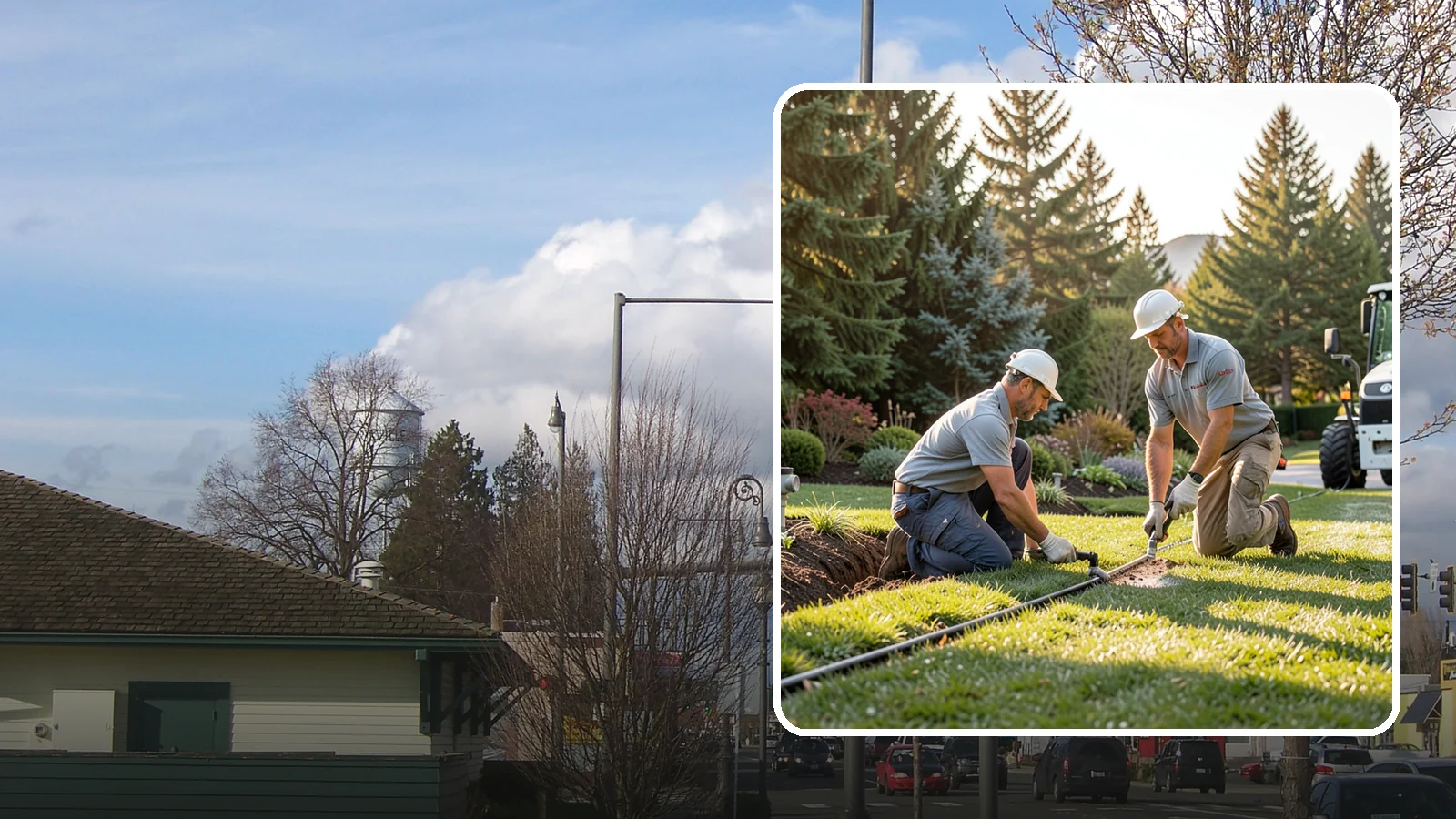 Lateral Line Repair in Marysville, Snohomish County, WA - We repair broken lateral lines between valves and sprinkler heads that cause low head pressure, geysers, or soggy turf during a...