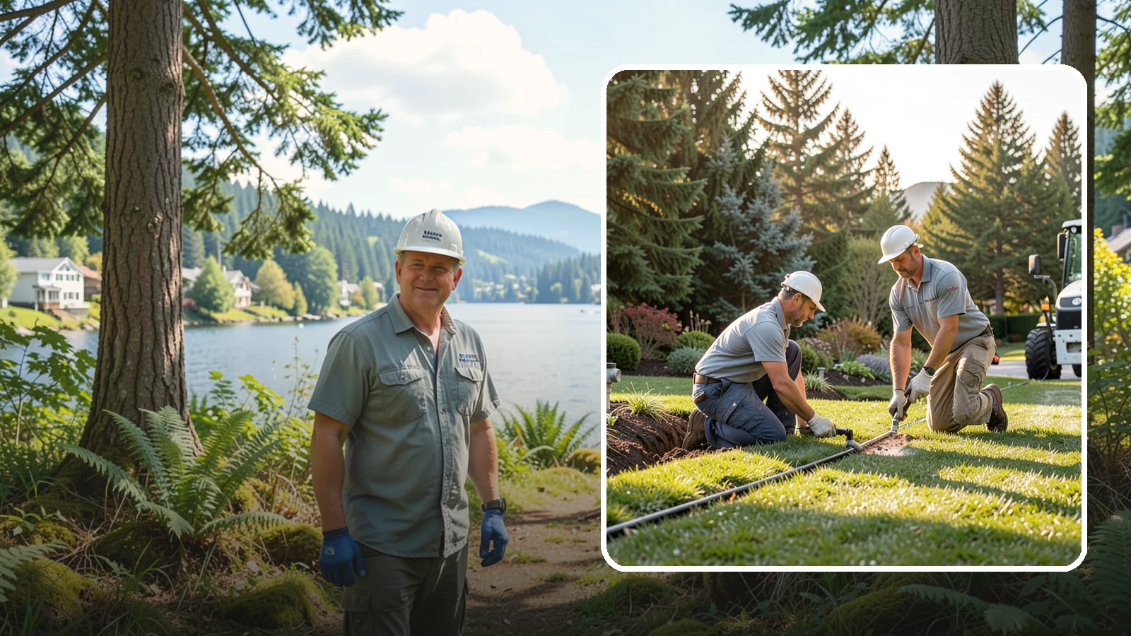 Lateral Line Repair in Milton, King County, WA - We repair broken lateral lines between valves and sprinkler heads that cause low head pressure, geysers, or soggy turf during a...