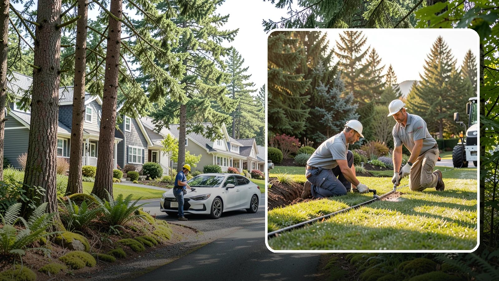 Lateral Line Repair in Normandy Park, King County, WA - We repair broken lateral lines between valves and sprinkler heads that cause low head pressure, geysers, or soggy turf during a...