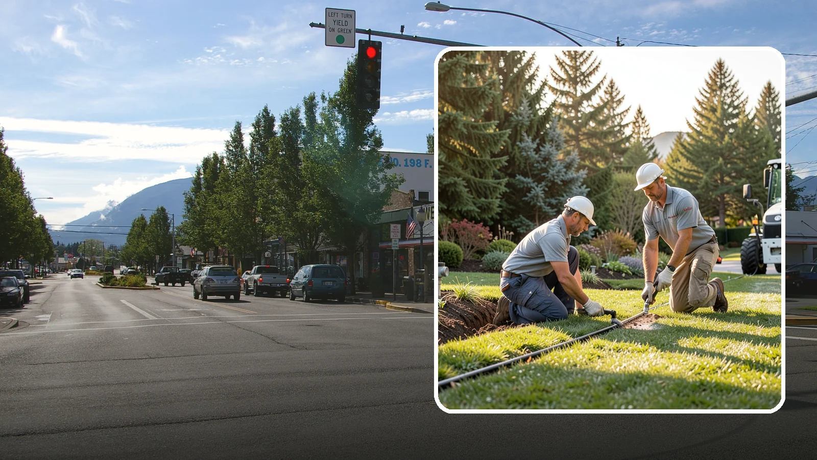 Lateral Line Repair in North Bend, King County, WA - We repair broken lateral lines between valves and sprinkler heads that cause low head pressure, geysers, or soggy turf during a...