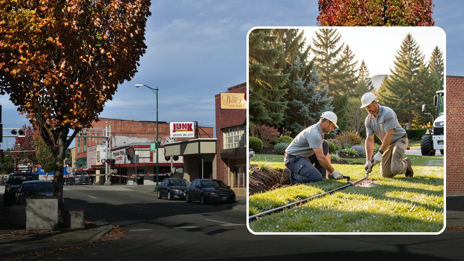 Lateral Line Repair in Puyallup, Pierce County, WA - We repair broken lateral lines between valves and sprinkler heads that cause low head pressure, geysers, or soggy turf during a...
