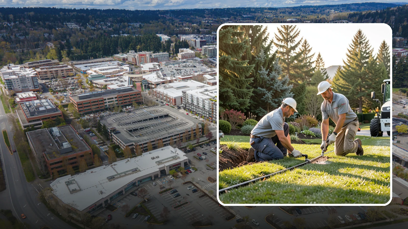 Lateral Line Repair in Redmond, King County, WA - We repair broken lateral lines between valves and sprinkler heads that cause low head pressure, geysers, or soggy turf during a...