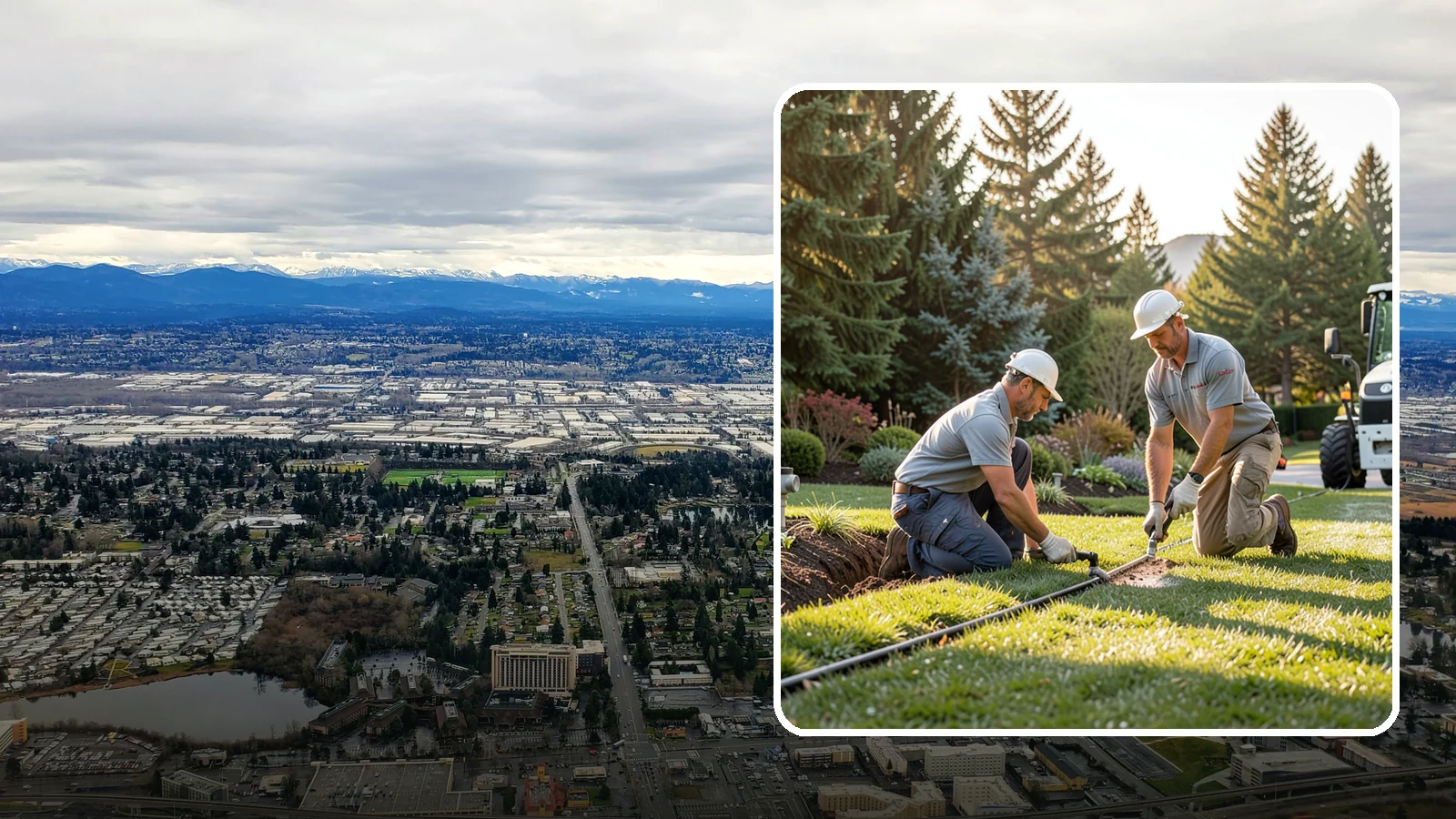 Lateral Line Repair in SeaTac, King County, WA - We repair broken lateral lines between valves and sprinkler heads that cause low head pressure, geysers, or soggy turf during a...