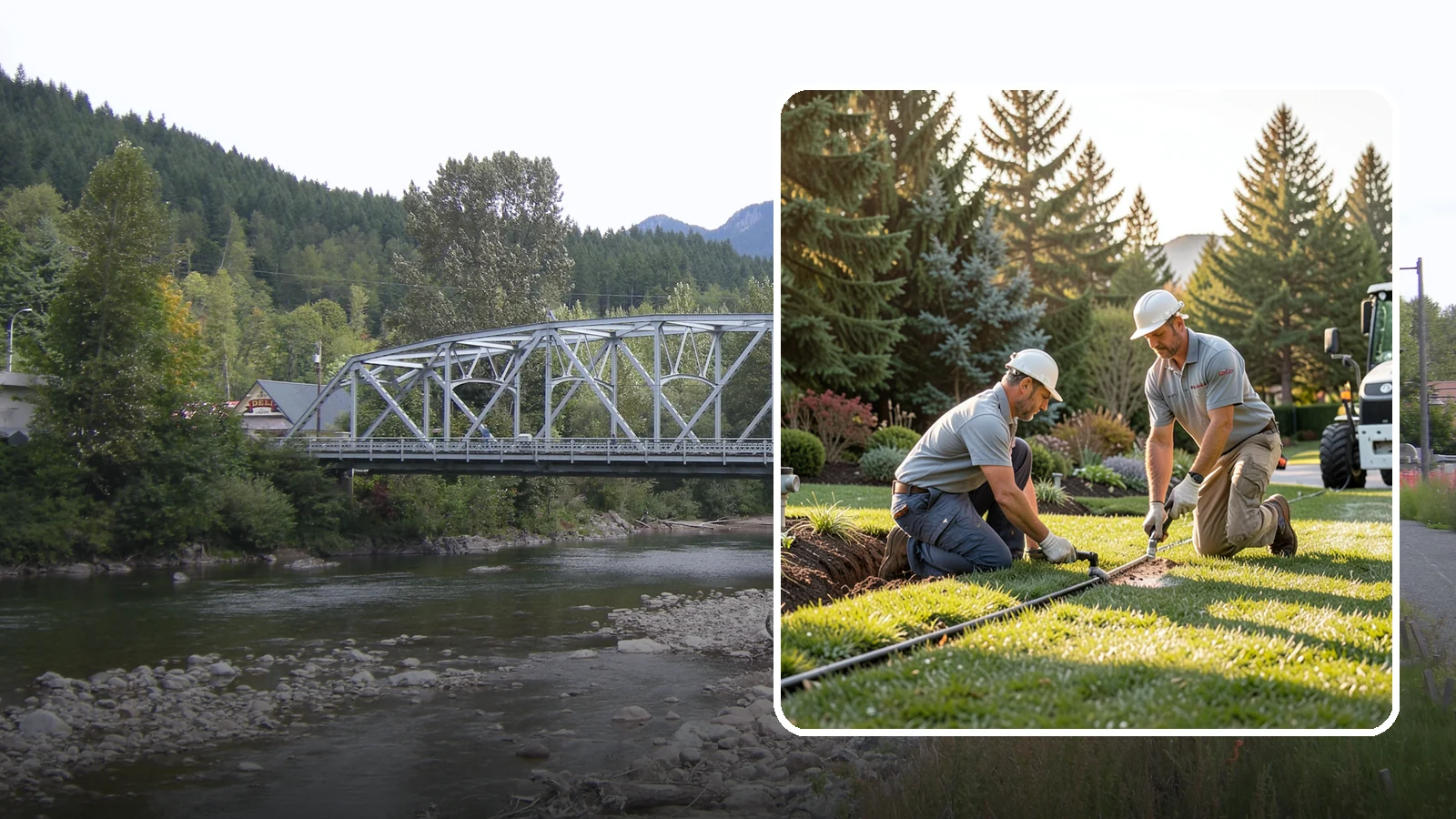 Lateral Line Repair in Skykomish, King County, WA - We repair broken lateral lines between valves and sprinkler heads that cause low head pressure, geysers, or soggy turf during a...