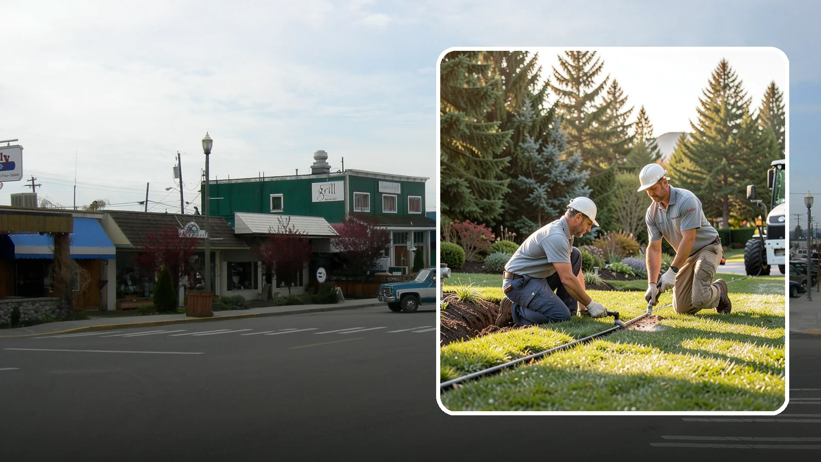 Lateral Line Repair in Stanwood, Snohomish County, WA - We repair broken lateral lines between valves and sprinkler heads that cause low head pressure, geysers, or soggy turf during a...