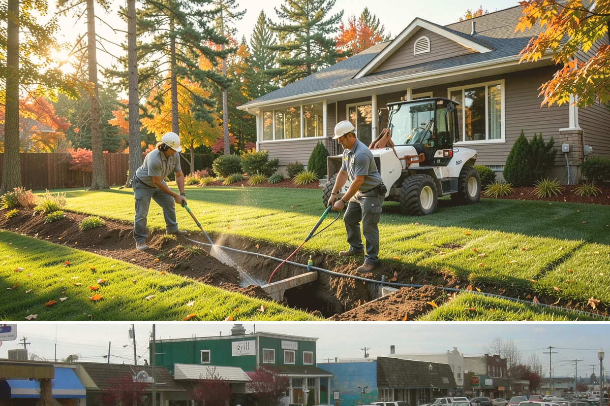 Lateral Line Repair in Stanwood, Snohomish County, WA - Repair in spring or summer when a running zone quickly reveals a low-pressure lateral break.