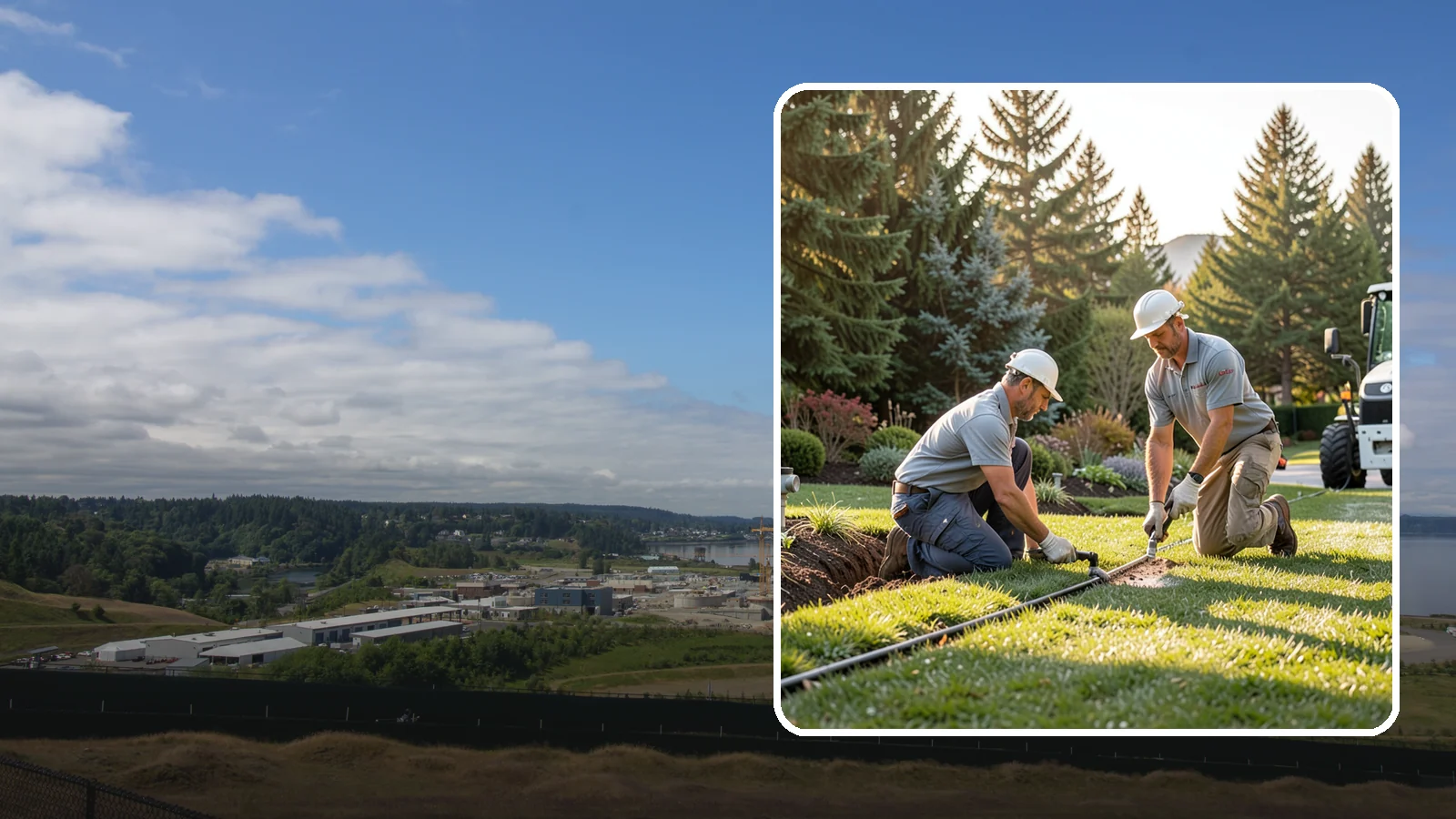 Lateral Line Repair in University Place, Pierce County, WA - We repair broken lateral lines between valves and sprinkler heads that cause low head pressure, geysers, or soggy turf during a...