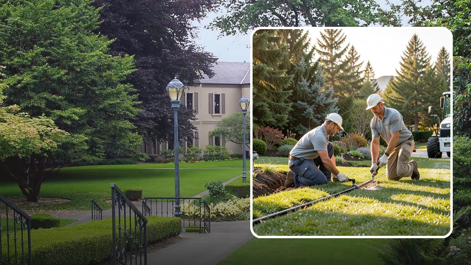 Lateral Line Repair in Woodinville, King County, WA - We repair broken lateral lines between valves and sprinkler heads that cause low head pressure, geysers, or soggy turf during a...