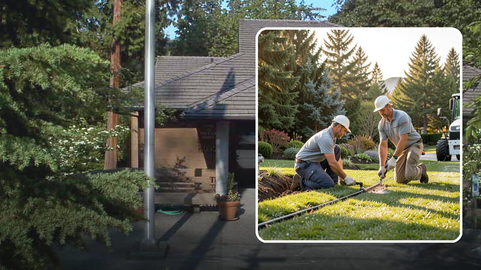 Lateral Line Repair in Yarrow Point, King County, WA - We repair broken lateral lines between valves and sprinkler heads that cause low head pressure, geysers, or soggy turf during a...