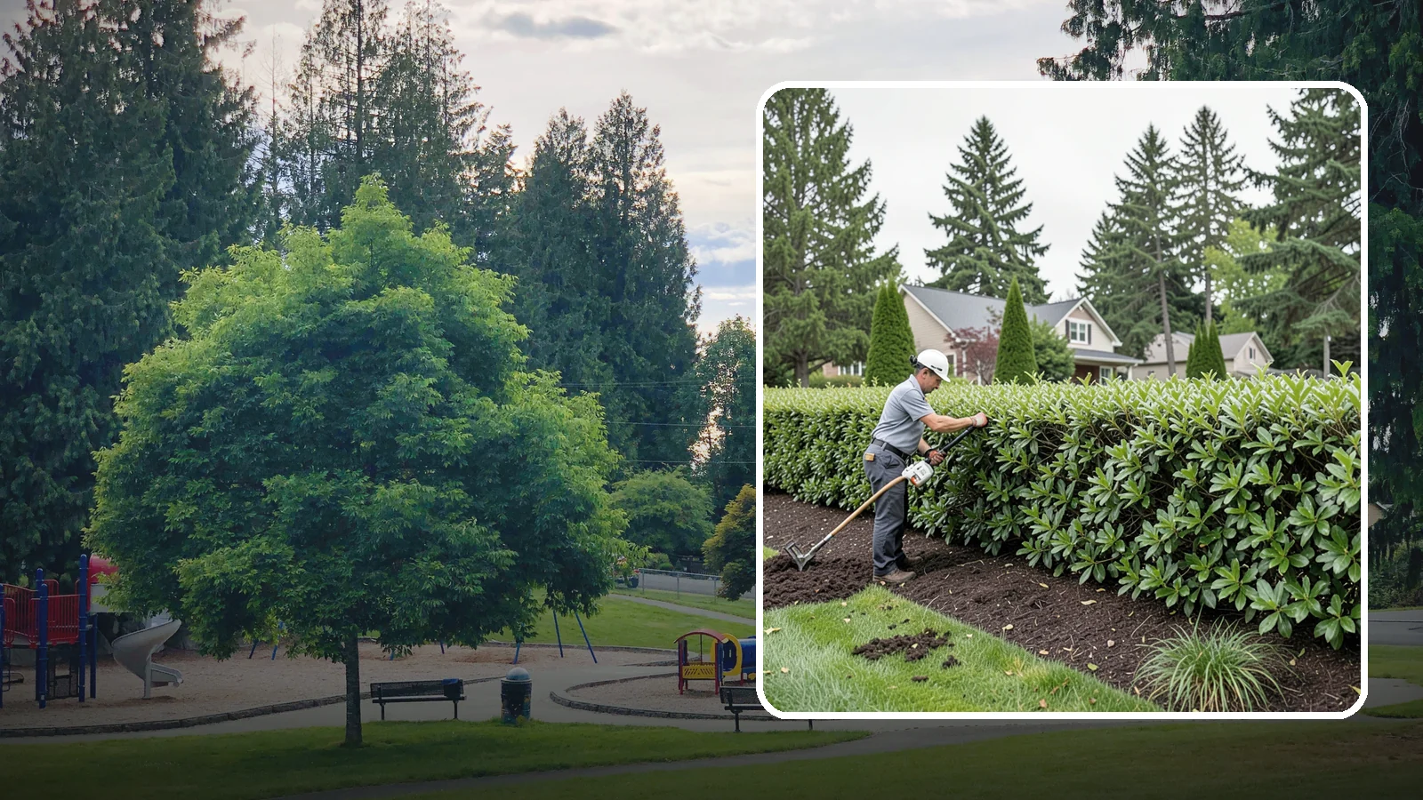 Laurel Hedge Trimming in Bonney Lake, Pierce County, WA - All-purpose laurel hedge trimming that controls fast broadleaf growth and restores clean, dense screening across your property...