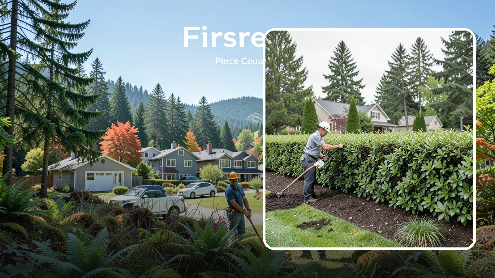 Laurel Hedge Trimming in Fircrest, Pierce County, WA - All-purpose laurel hedge trimming that controls fast broadleaf growth and restores clean, dense screening across your property...