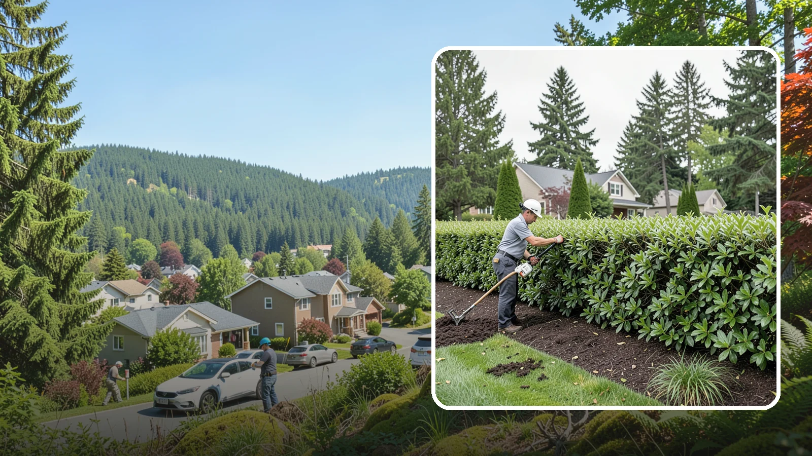 Laurel Hedge Trimming in Index, Snohomish County, WA - All-purpose laurel hedge trimming that controls fast broadleaf growth and restores clean, dense screening across your property...