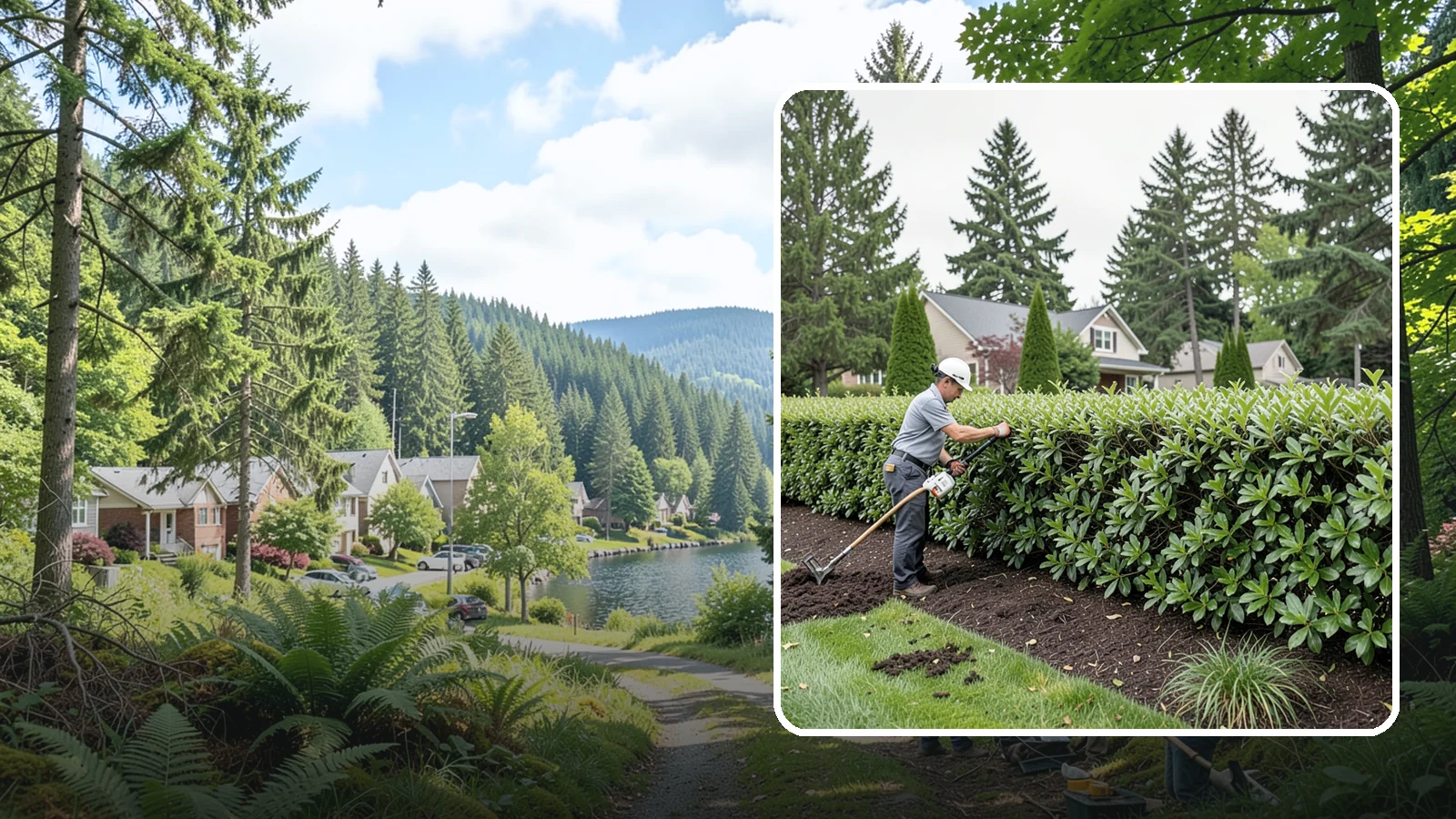 Laurel Hedge Trimming in Lake Forest Park, King County, WA - All-purpose laurel hedge trimming that controls fast broadleaf growth and restores clean, dense screening across your property...