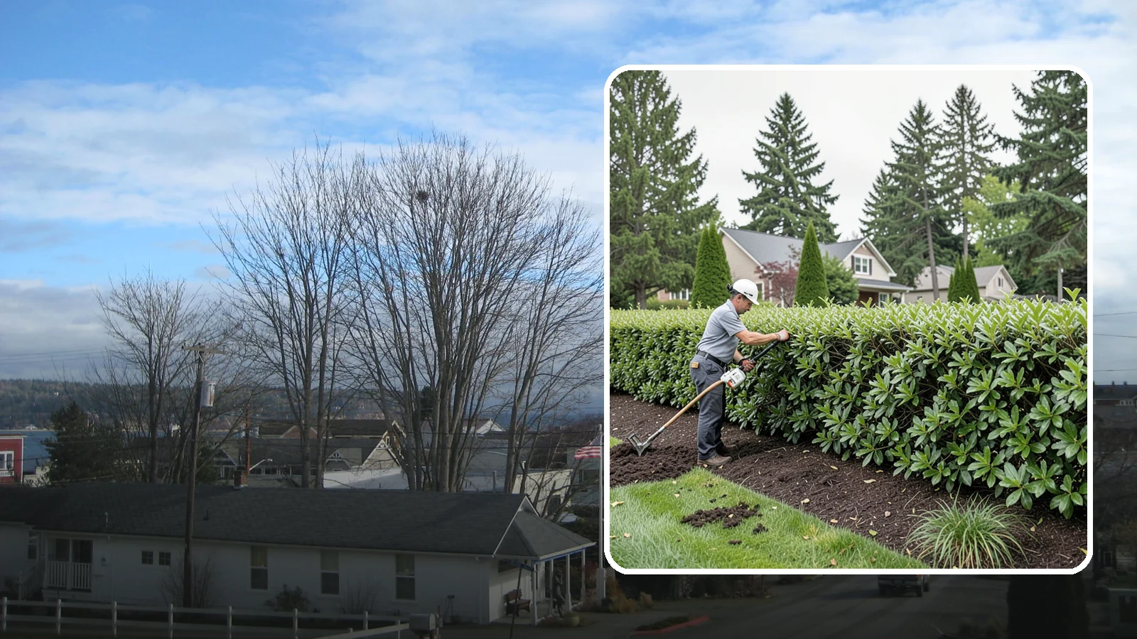Laurel Hedge Trimming in Langley, Island County, WA - All-purpose laurel hedge trimming that controls fast broadleaf growth and restores clean, dense screening across your property...
