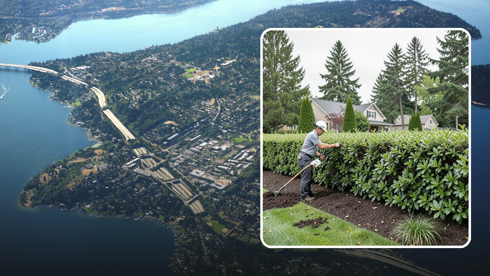 Laurel Hedge Trimming in Mercer Island, King County, WA - All-purpose laurel hedge trimming that controls fast broadleaf growth and restores clean, dense screening across your property...