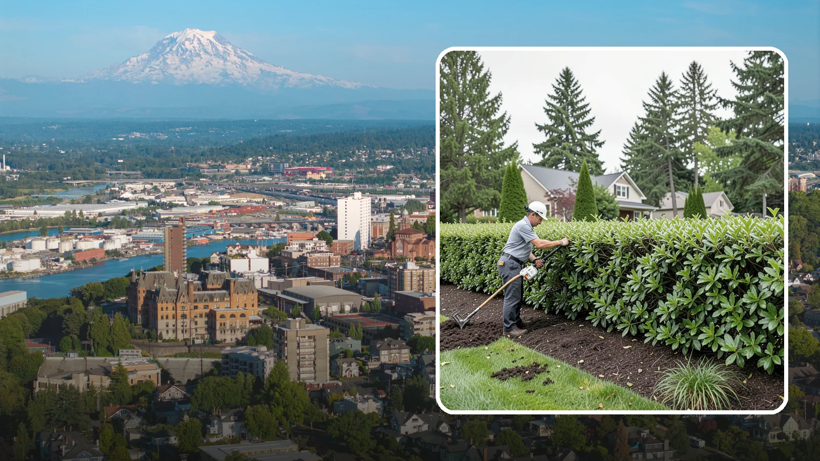 Laurel Hedge Trimming in Tacoma, Pierce County, WA - All-purpose laurel hedge trimming that controls fast broadleaf growth and restores clean, dense screening across your property...