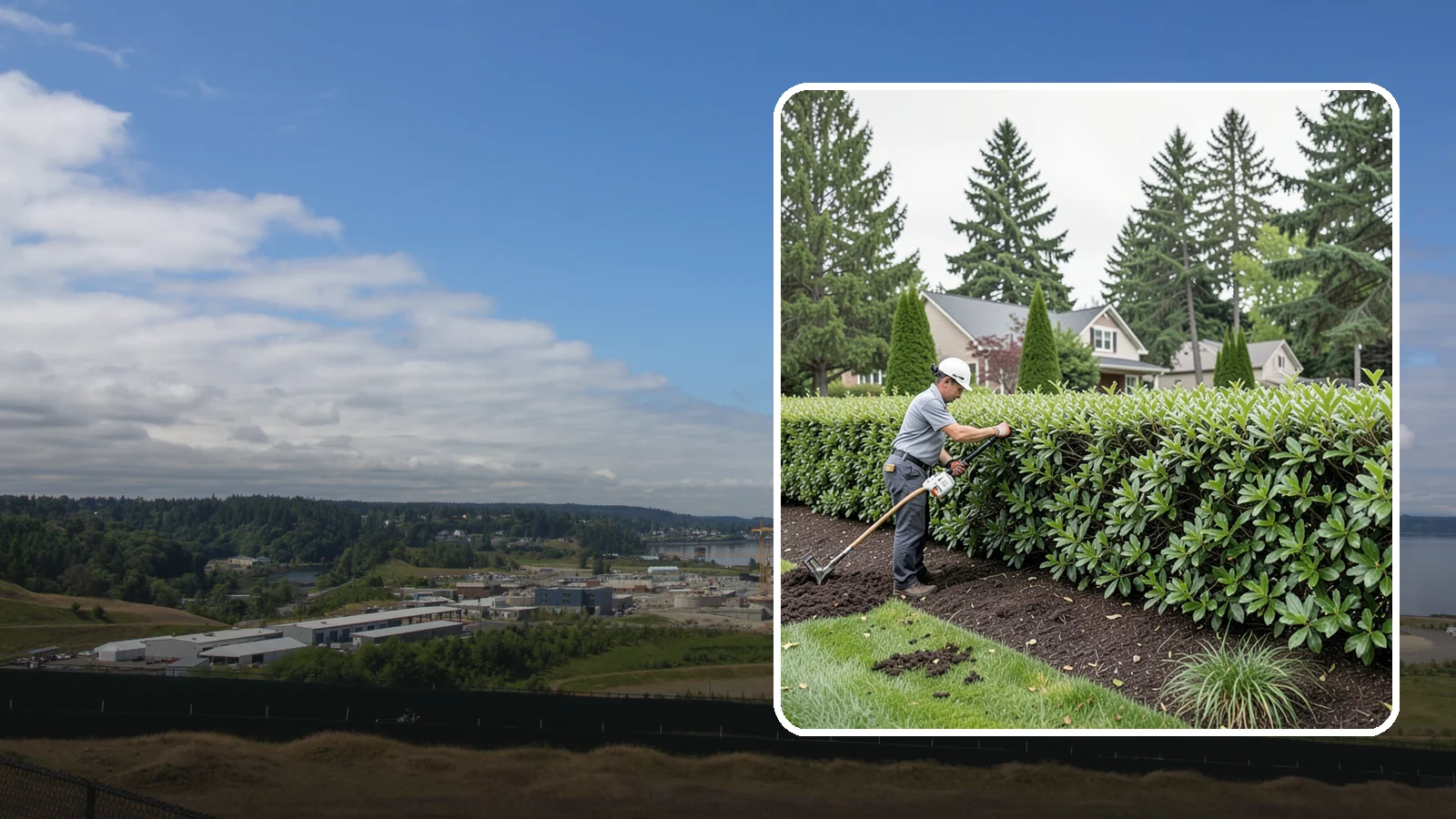 Laurel Hedge Trimming in University Place, Pierce County, WA - All-purpose laurel hedge trimming that controls fast broadleaf growth and restores clean, dense screening across your property...