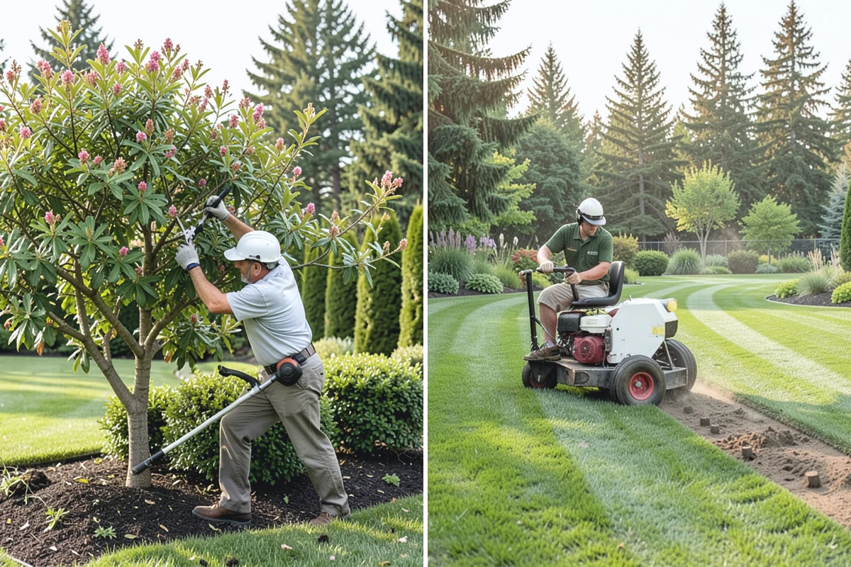 Laurel Hedge Trimming in Woodinville, King County, WA - Walk the hedge to gauge growth, encroachment, and health