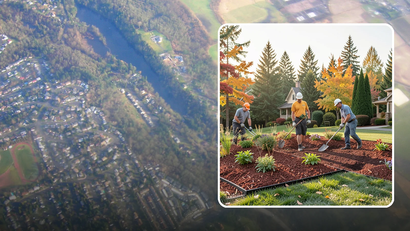 Lava Rock Installation in Algona, King County, WA - Lightweight, porous volcanic rock in deep red or charcoal that adds bold color and insulating mulch to beds.