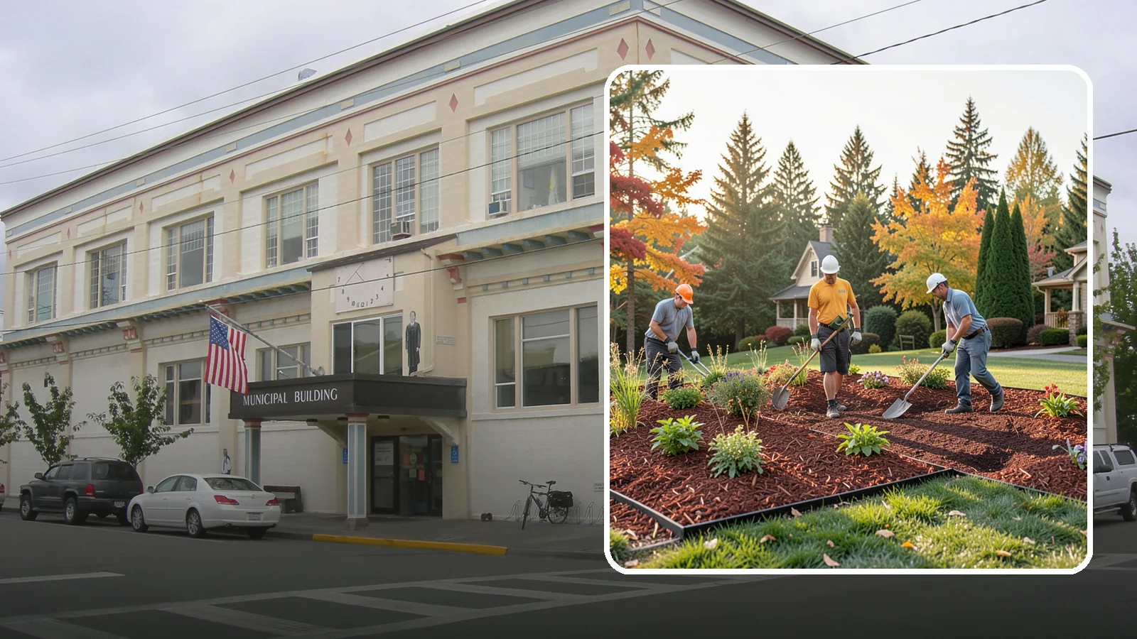Lava Rock Installation in Anacortes, Skagit County, WA - Lightweight, porous volcanic rock in deep red or charcoal that adds bold color and insulating mulch to beds.