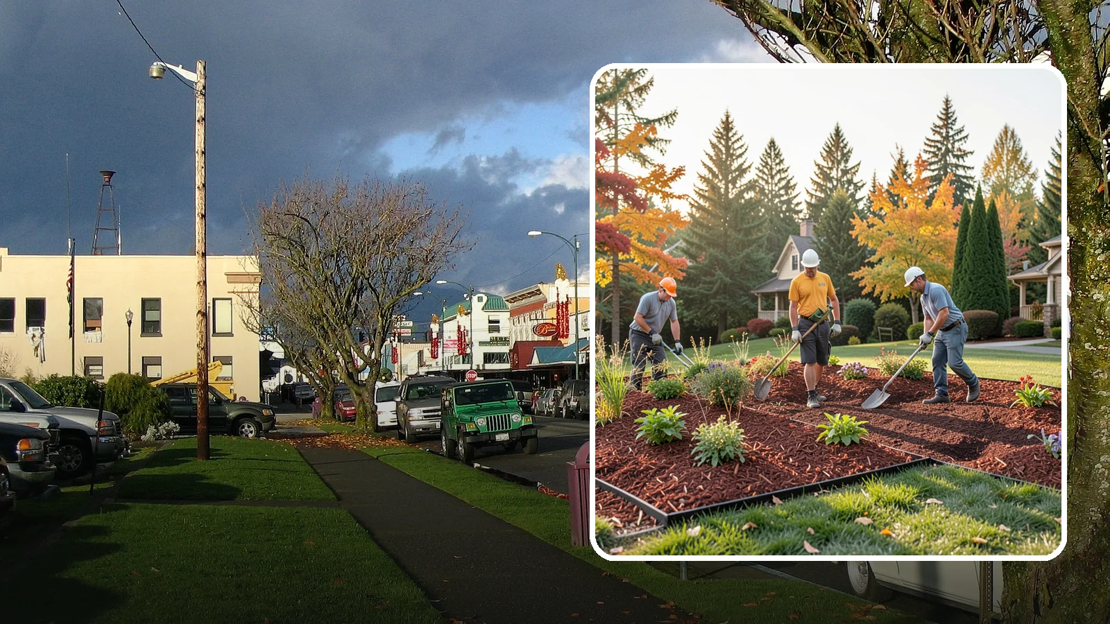 Lava Rock Installation in Arlington, Snohomish County, WA - Lightweight, porous volcanic rock in deep red or charcoal that adds bold color and insulating mulch to beds.