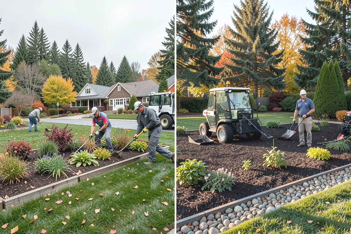 Lava Rock Installation in Beaux Arts Village, King County, WA - Shape and grade the bed and confirm drainage away from plant crowns