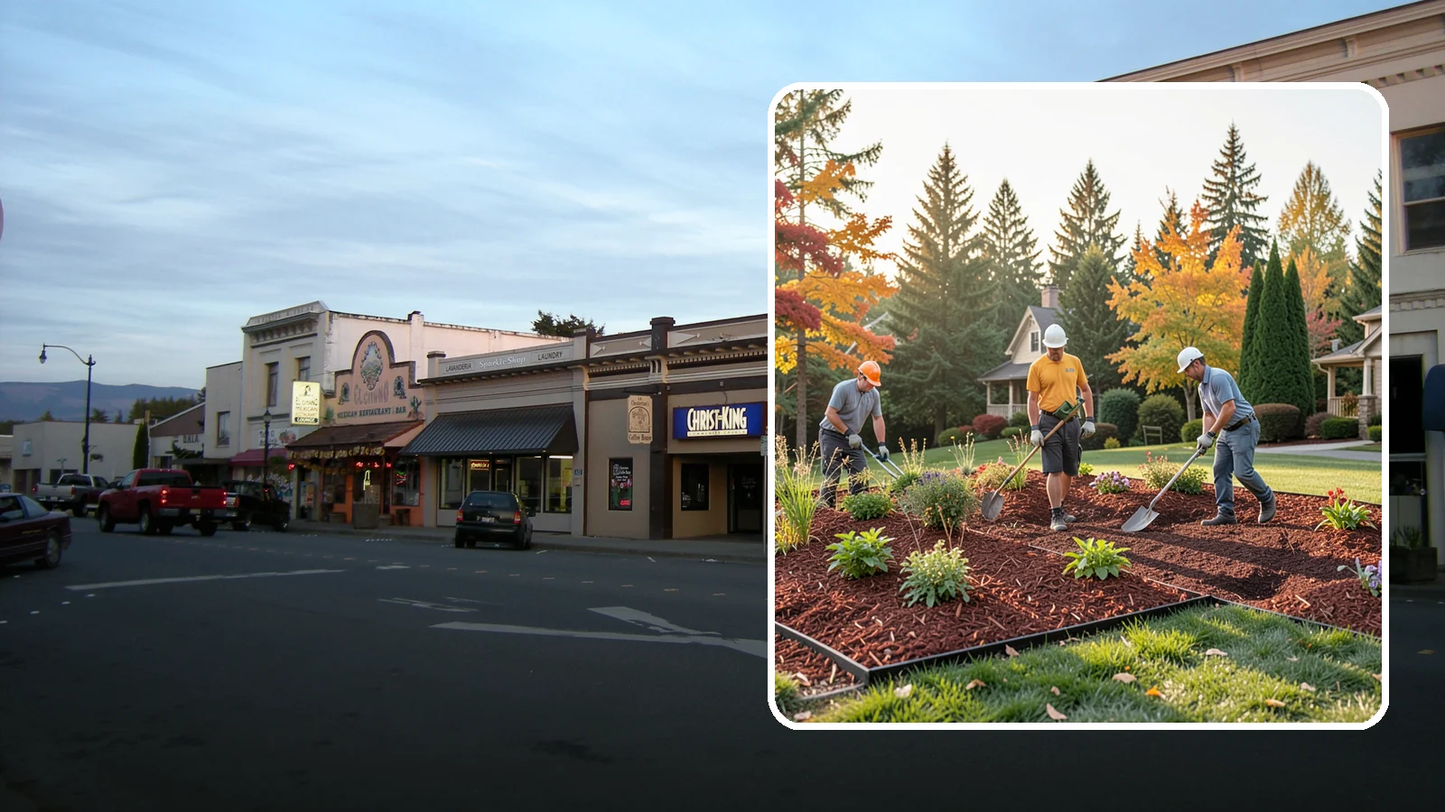 Lava Rock Installation in Burlington, Skagit County, WA - Lightweight, porous volcanic rock in deep red or charcoal that adds bold color and insulating mulch to beds.