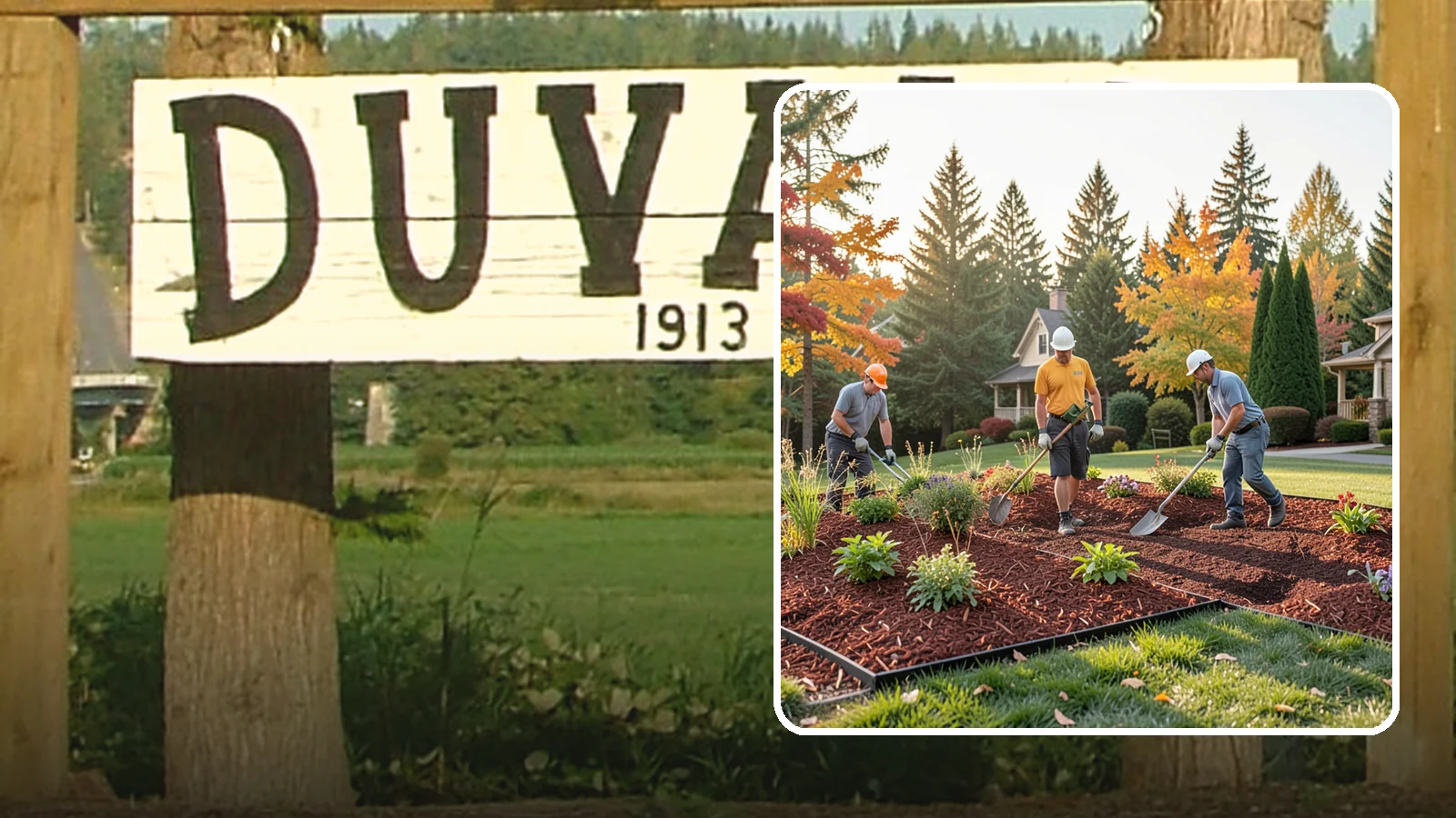 Lava Rock Installation in Duvall, King County, WA - Lightweight, porous volcanic rock in deep red or charcoal that adds bold color and insulating mulch to beds.