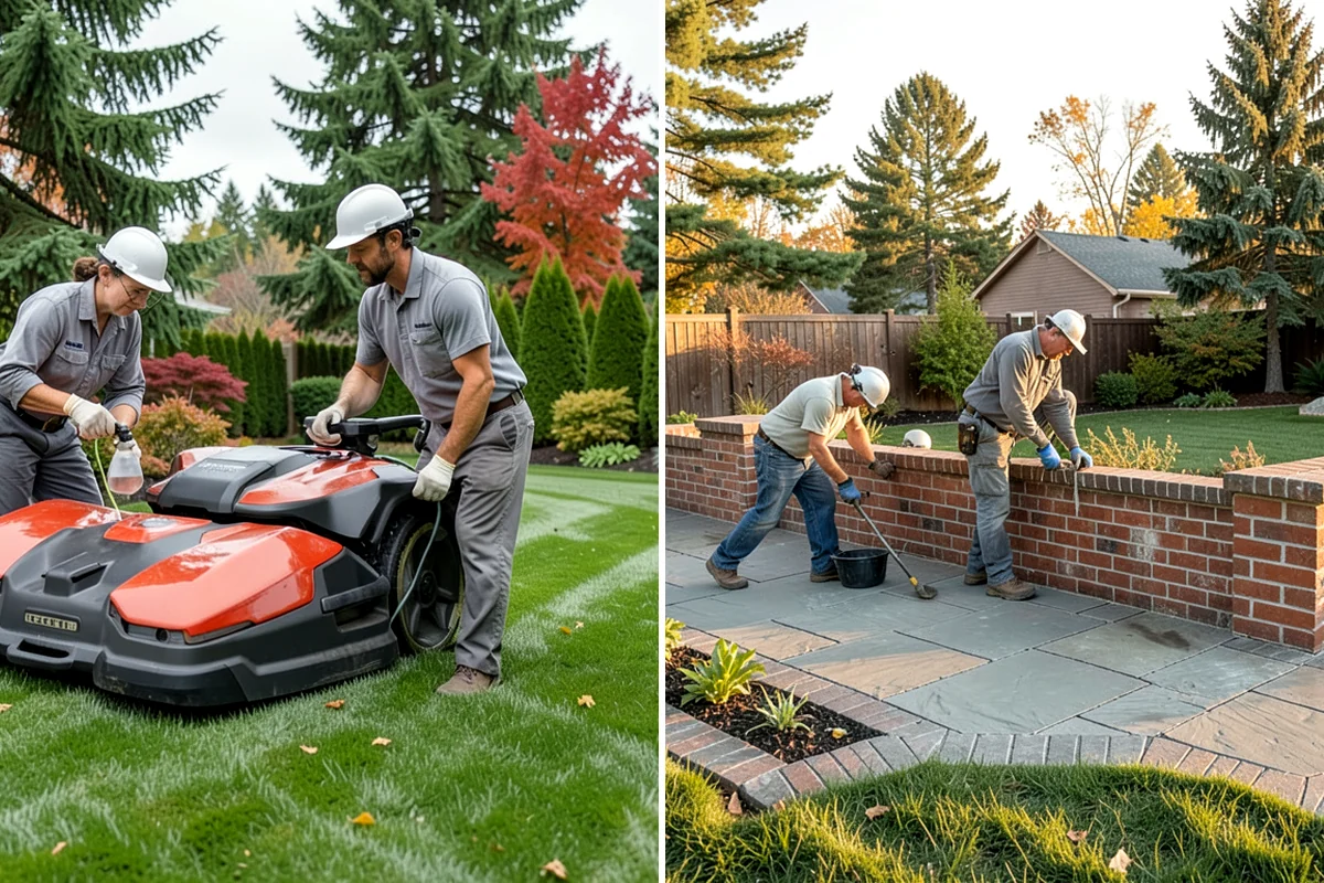 Lava Rock Installation in Everett, Snohomish County, WA - Shape and grade the bed and confirm drainage away from plant crowns
