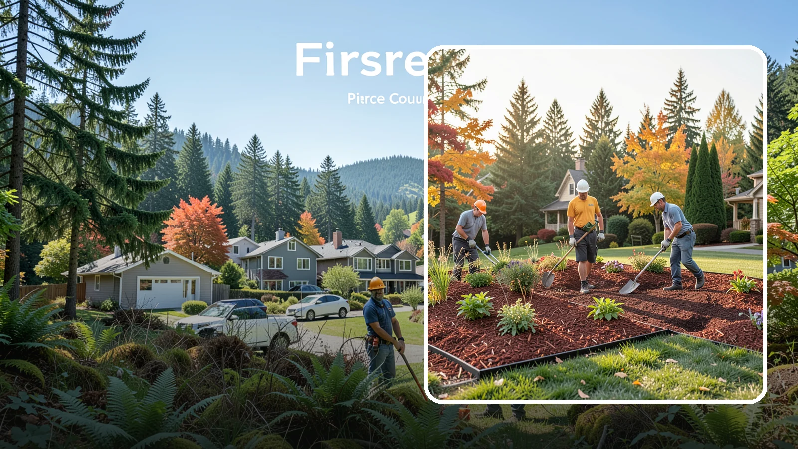 Lava Rock Installation in Fircrest, Pierce County, WA - Lightweight, porous volcanic rock in deep red or charcoal that adds bold color and insulating mulch to beds.