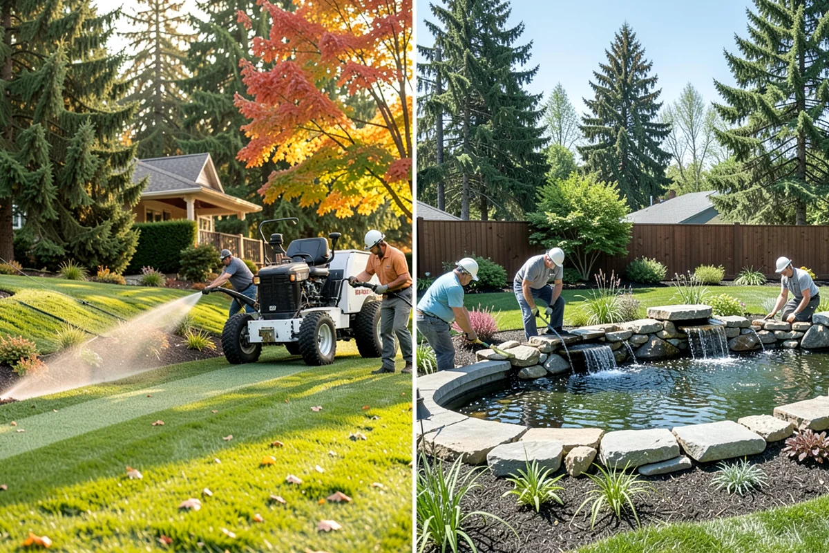 Lava Rock Installation in Gig Harbor, Pierce County, WA - Shape and grade the bed and confirm drainage away from plant crowns