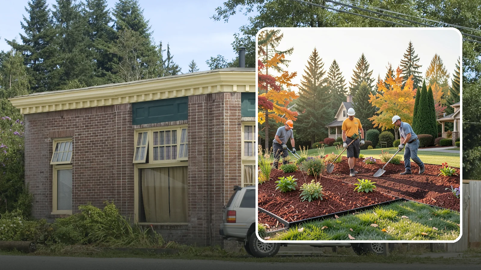 Lava Rock Installation in Hamilton, Skagit County, WA - Lightweight, porous volcanic rock in deep red or charcoal that adds bold color and insulating mulch to beds.