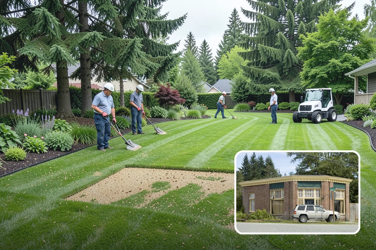 Lava Rock Installation in Hamilton, Skagit County, WA - Insulates soil and helps retain moisture between rains