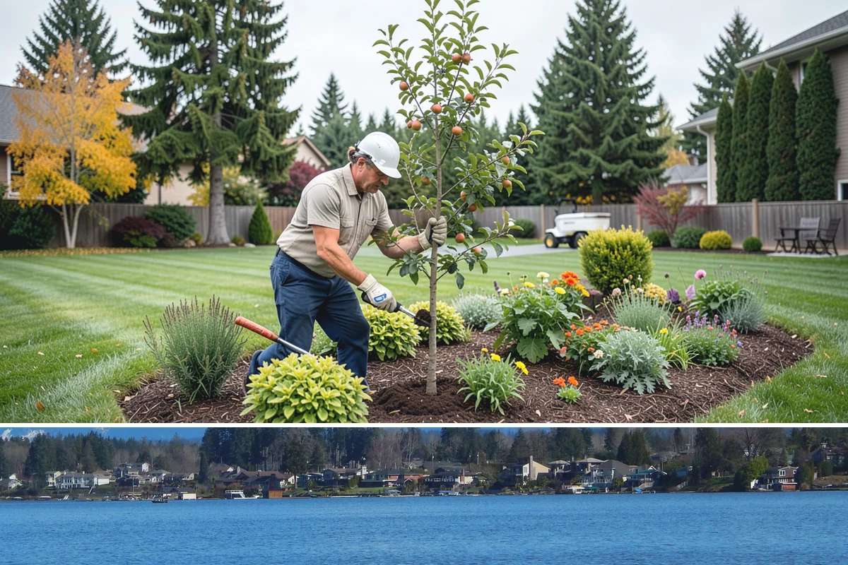 Lava Rock Installation in Lake Stevens, Snohomish County, WA - Lava rock can be placed any time of year, though installing in spring lets its moisture-holding benefit help beds through the...