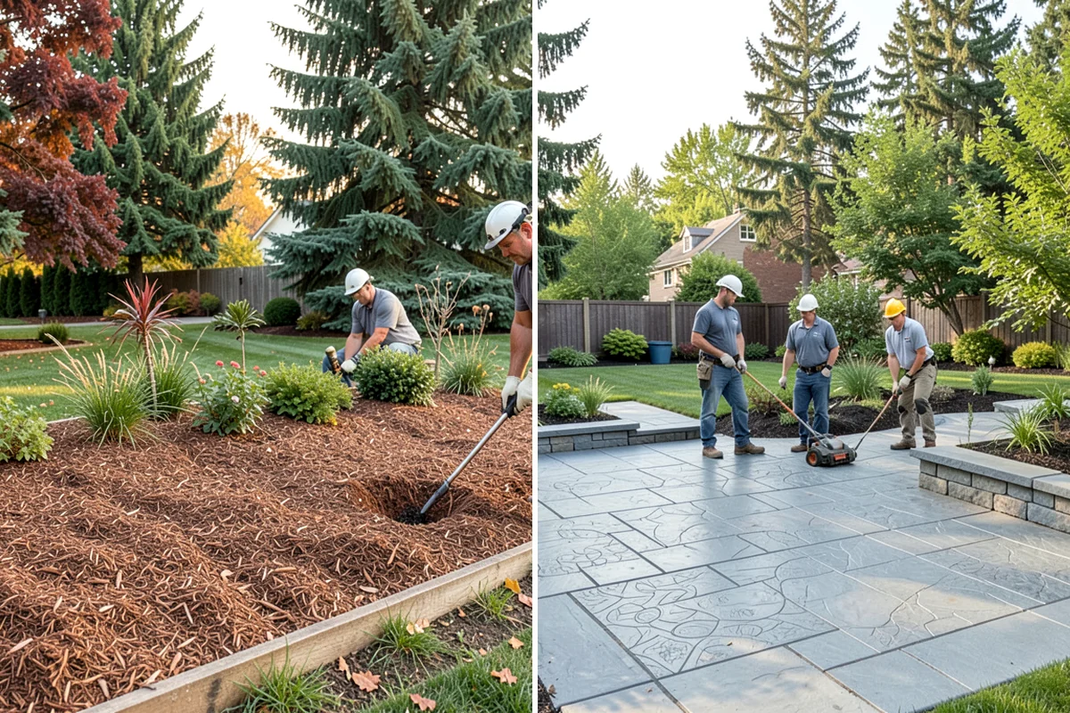 Lava Rock Installation in Lakewood, Pierce County, WA - Shape and grade the bed and confirm drainage away from plant crowns