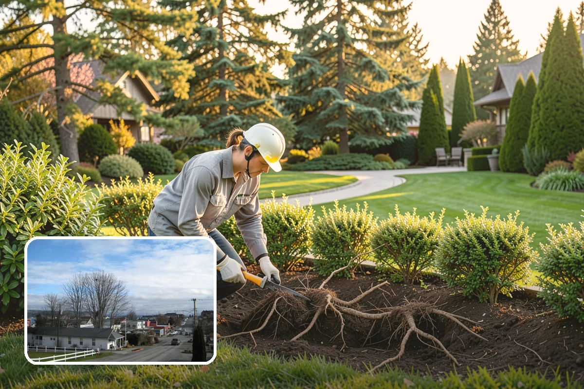 Lava Rock Installation in Langley, Island County, WA - Insulates soil and helps retain moisture between rains