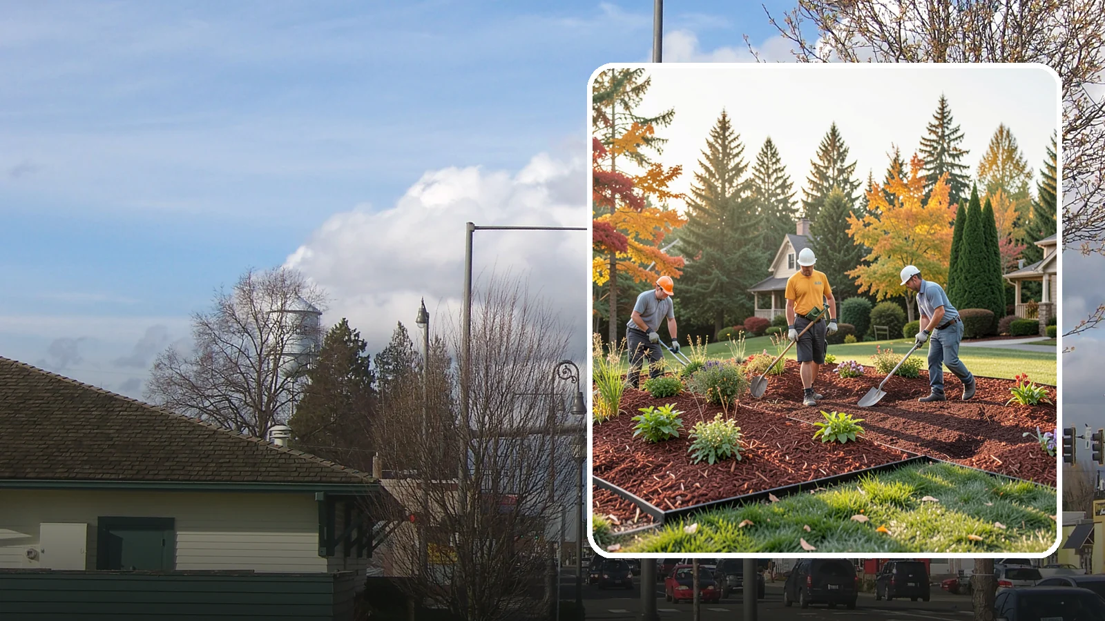 Lava Rock Installation in Marysville, Snohomish County, WA - Lightweight, porous volcanic rock in deep red or charcoal that adds bold color and insulating mulch to beds.