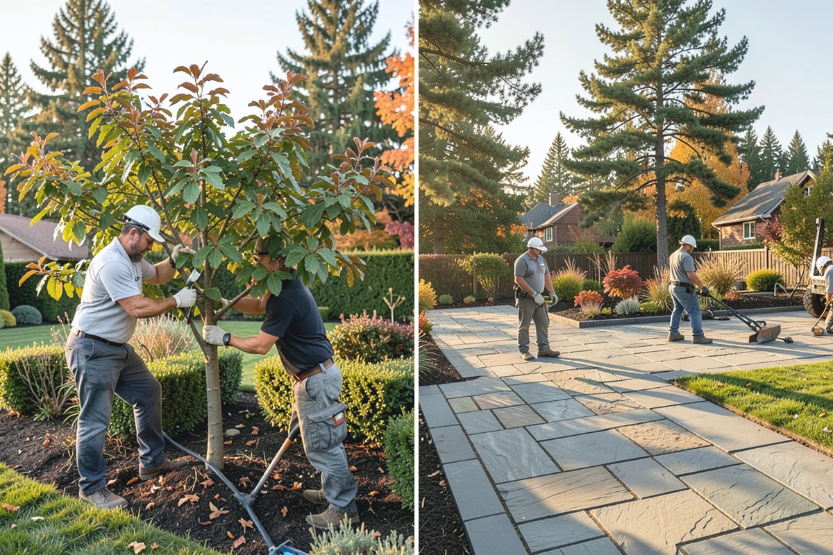 Lava Rock Installation in Marysville, Snohomish County, WA - Shape and grade the bed and confirm drainage away from plant crowns