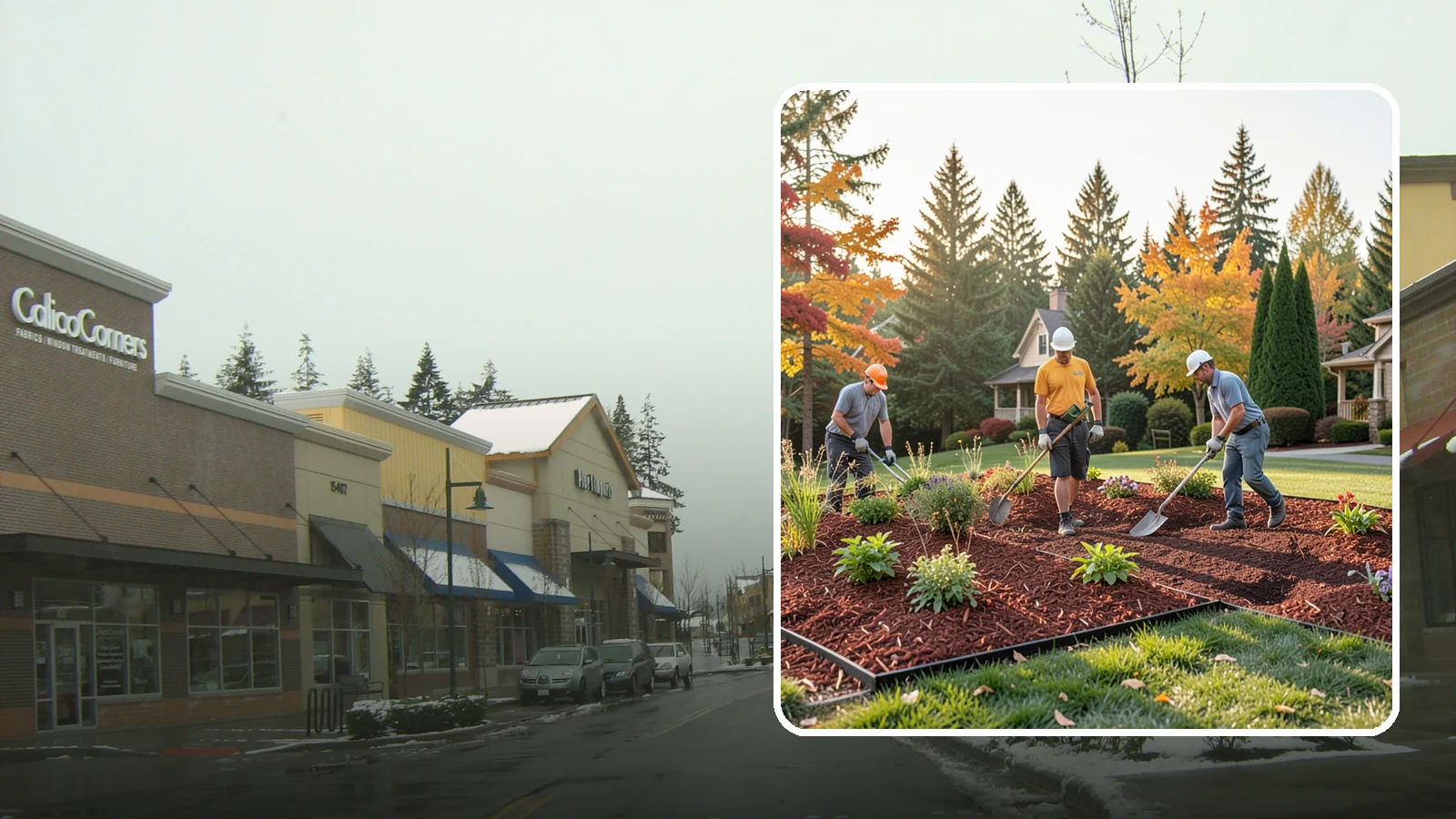 Lava Rock Installation in Mill Creek, Snohomish County, WA - Lightweight, porous volcanic rock in deep red or charcoal that adds bold color and insulating mulch to beds.