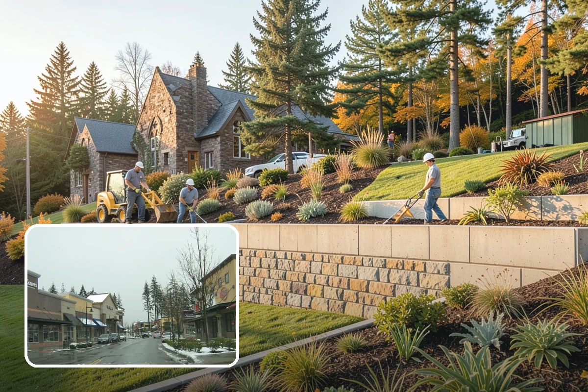 Lava Rock Installation in Mill Creek, Snohomish County, WA - Insulates soil and helps retain moisture between rains