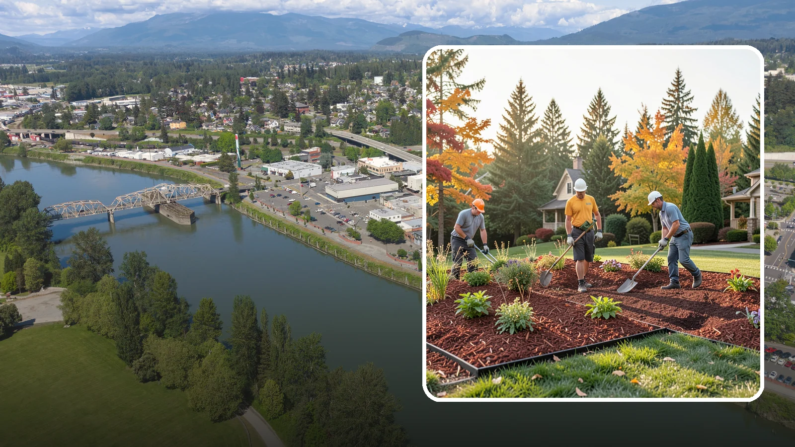 Lava Rock Installation in Mount Vernon, Skagit County, WA - Lightweight, porous volcanic rock in deep red or charcoal that adds bold color and insulating mulch to beds.