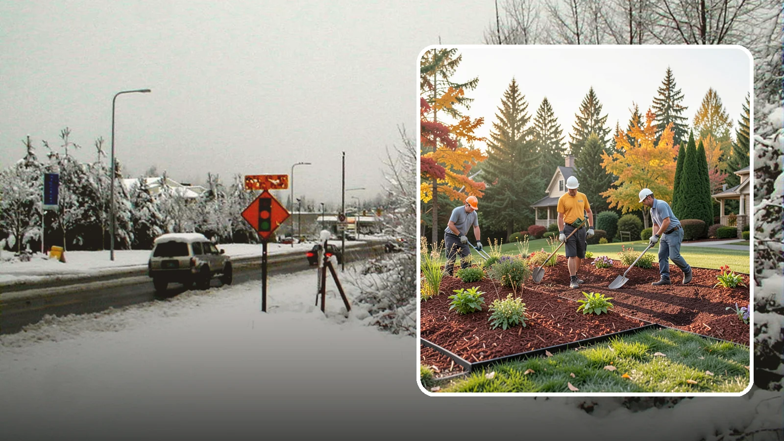 Lava Rock Installation in Newcastle, King County, WA - Lightweight, porous volcanic rock in deep red or charcoal that adds bold color and insulating mulch to beds.