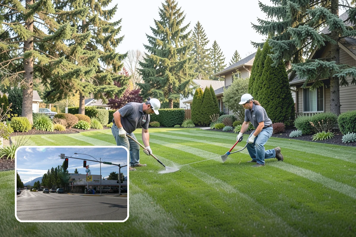 Lava Rock Installation in North Bend, King County, WA - Insulates soil and helps retain moisture between rains