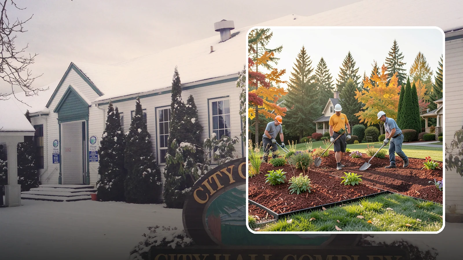 Lava Rock Installation in Pacific, King County, WA - Lightweight, porous volcanic rock in deep red or charcoal that adds bold color and insulating mulch to beds.