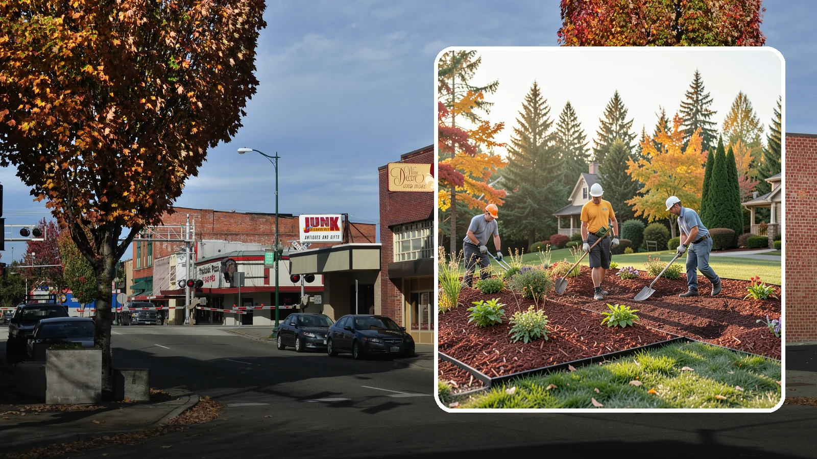 Lava Rock Installation in Puyallup, Pierce County, WA - Lightweight, porous volcanic rock in deep red or charcoal that adds bold color and insulating mulch to beds.