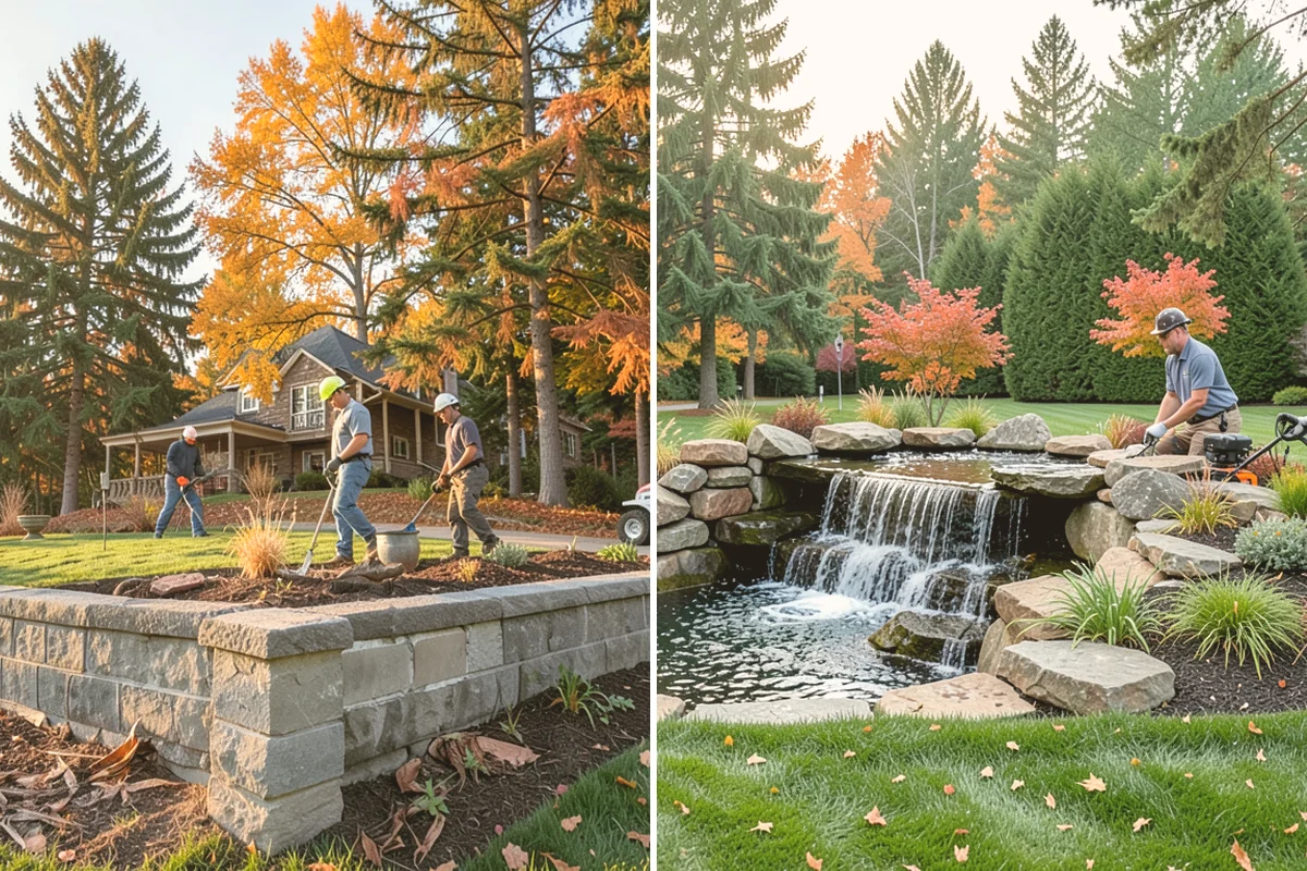 Lava Rock Installation in Sammamish, King County, WA - Shape and grade the bed and confirm drainage away from plant crowns
