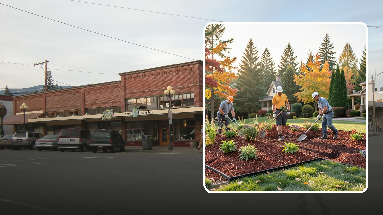Lava Rock Installation in Sedro-Woolley, Skagit County, WA - Lightweight, porous volcanic rock in deep red or charcoal that adds bold color and insulating mulch to beds.