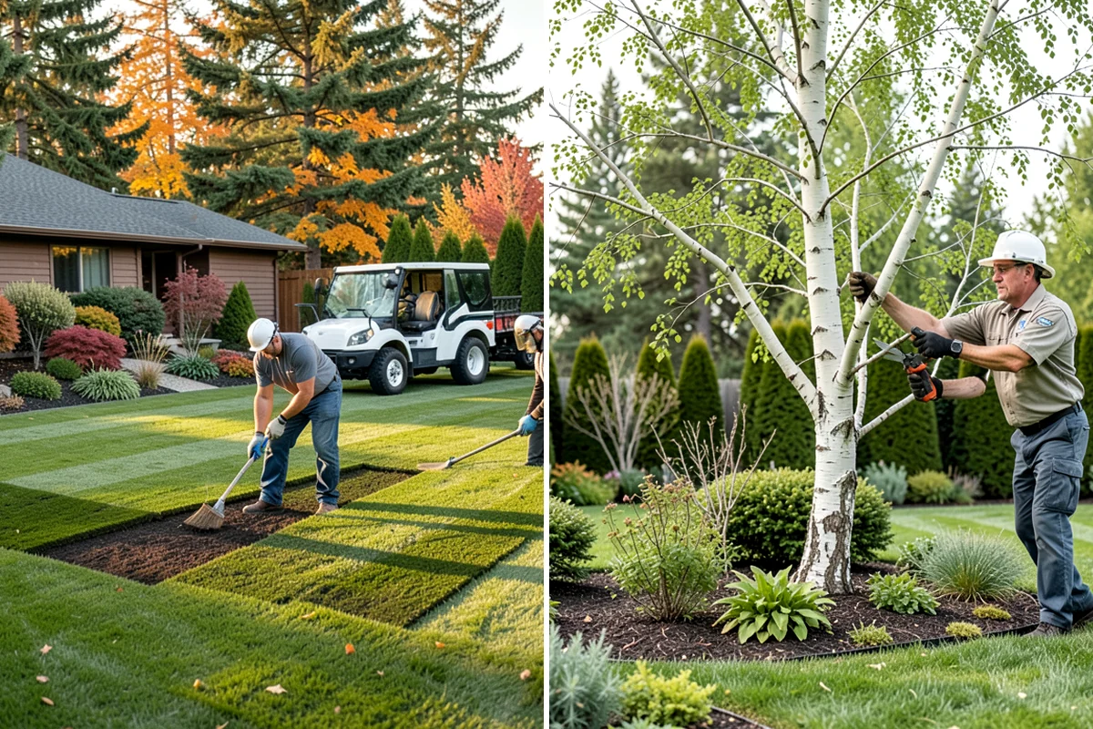 Lava Rock Installation in Sedro-Woolley, Skagit County, WA - Shape and grade the bed and confirm drainage away from plant crowns