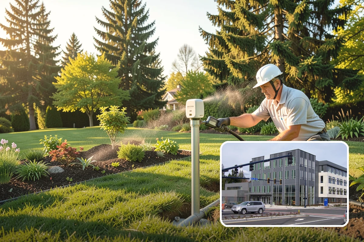 Lava Rock Installation in Shoreline, King County, WA - Insulates soil and helps retain moisture between rains